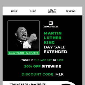 MLK Day Sale Extended! 👑