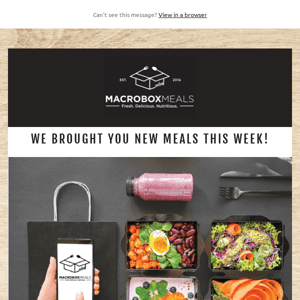 NEW MONTH = NEW MEALS Check out our weekly line up!