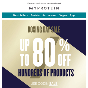 Boxing Day sale: up to 80% off now
