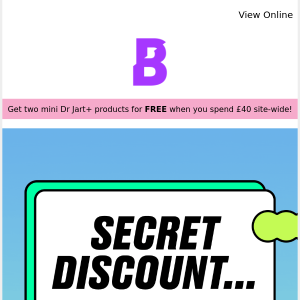 Claim your secret discount 🤫