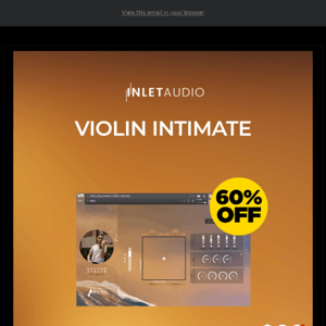 🎵 Get 60% Off Violin Intimate by Inlet Audio!
