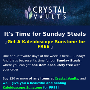 Claim Your Free Kaleidoscope Sunstone Now ❤️