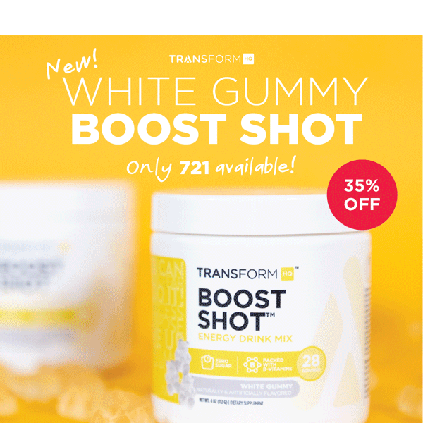 New Release: White Gummy Boost Shot - Limited Availability!
