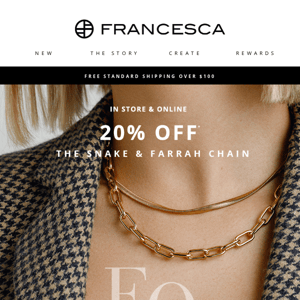 ✨ 20% OFF | The Snake & Farrah Chains