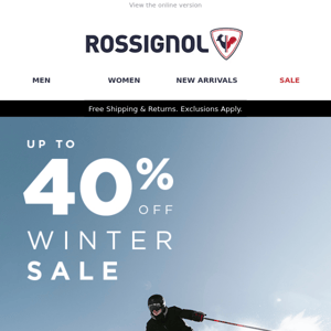 It's not over yet! Winter Sale now up to 40% off