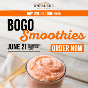 ONE DAY ONLY: BOGO Smoothies