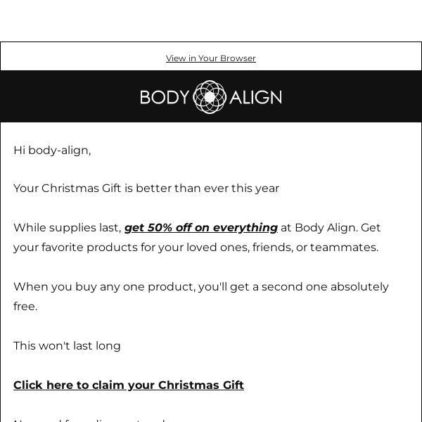 Body Align | Claim Your Limited Time 50% Off Offer