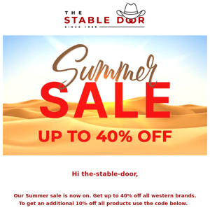 SUMMER SALE NOW ON! NEW ARRIVALS JUST IN!