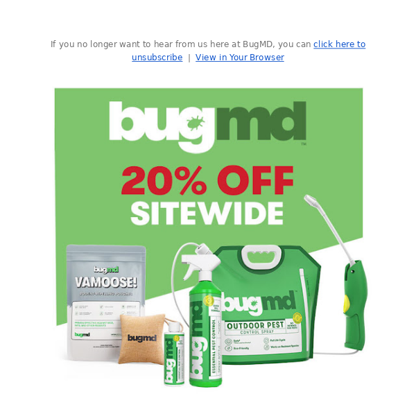 BugMD *Winter Sale* starts now