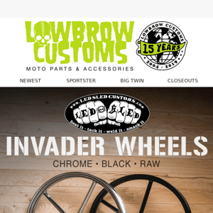 NEW Invader Wheels for your chopper by Led Sled! 🇺🇸