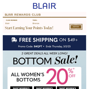 ✂️ Price-Cuts on Essential Pants, John Blair Jeans & More!