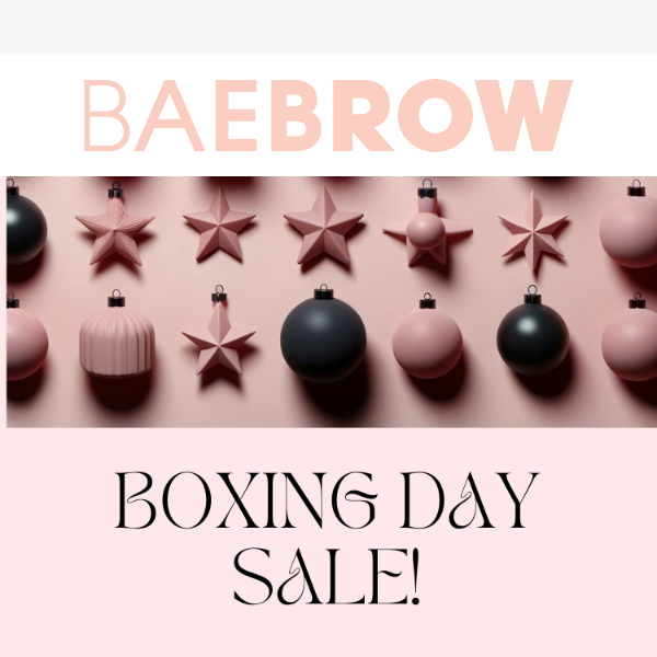 Aaaaand the boxing sale is LIVE! 🎁 20% OFF Sitewide