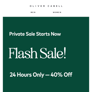 Flash Sale Starts Now!