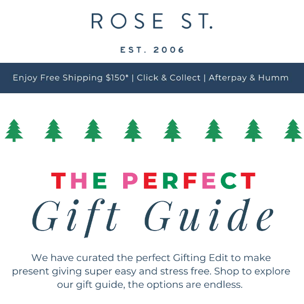 Our Rose St Gifting Guide 💌