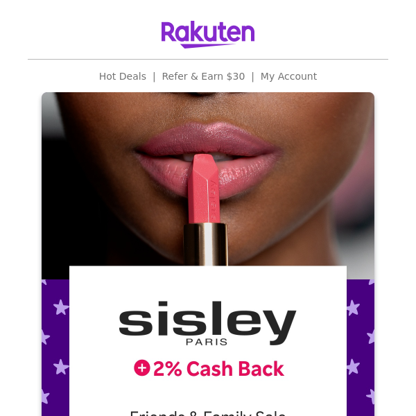 Sisley Paris: 20% off skincare, haircare & more + 2% Cash Back