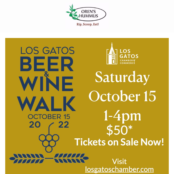 Los Gatos Wine Walk This Saturday