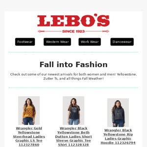 Fall into new styles!