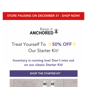 We’re Pausing - Get 50% OFF Now