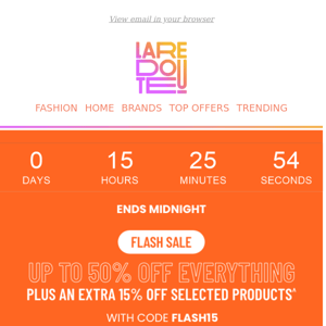 LAST CHANCE: Flash sale ends midnight