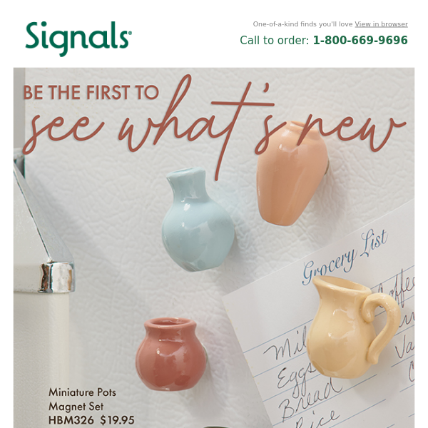 Check out what's new this week at Signals!