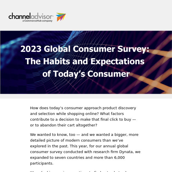 A Global Survey: Habits and Expectations of the 2023 Online Consumer