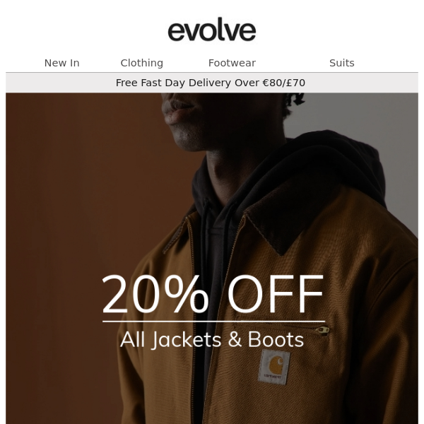 20% Off ALL Jackets & Boots 📢 Flash Sale ⏰