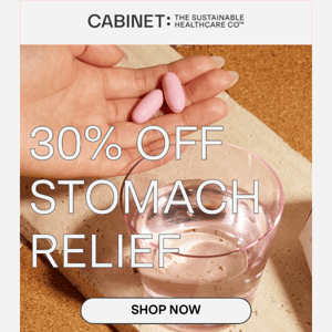 Tackle ur tummy problems, take 30% off