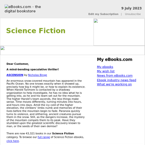 Science Fiction : Ascension by Nicholas Binge...