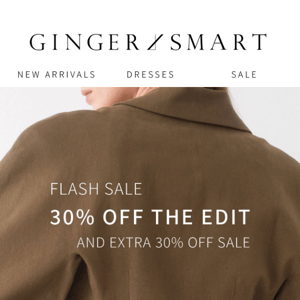 FLASH SALE | 30% OFF THE EDIT