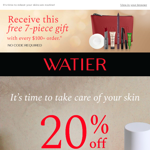 LAST DAY | Get 20% off ALL skincare products