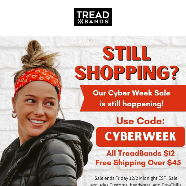 LAST CALL! Cyber Week Sale! All TreadBands $12