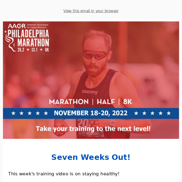 Seven Weeks Until Philly Marathon Weekend - Training Tips from Jared Ward.