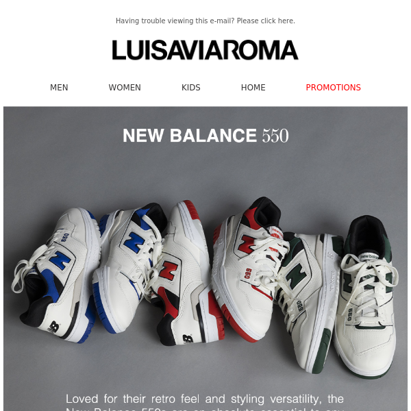 The New Balance 550s are a must-cop - Luisa Via Roma