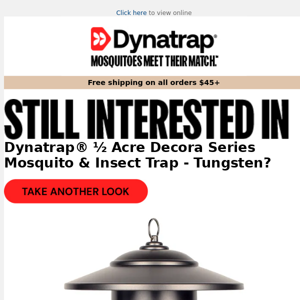 Did Dynatrap® ½ Acre Decora Series Mosquito & Insect Trap - Tungsten catch your eye?
