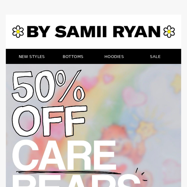 Happy Hour: 50% OFF CARE BEARS 🐻