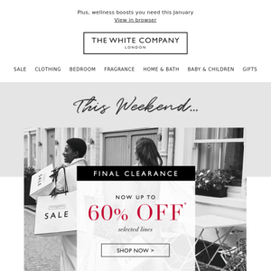 Up to 60% off | Final clearance continues