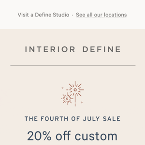 CUSTOM = 20% OFF