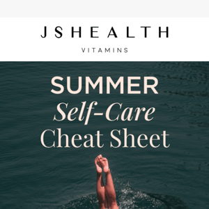 Summer Self-Care Cheat Sheet ☀️