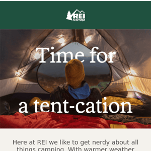 Tent Up! Camping Season Is Around the Corner.