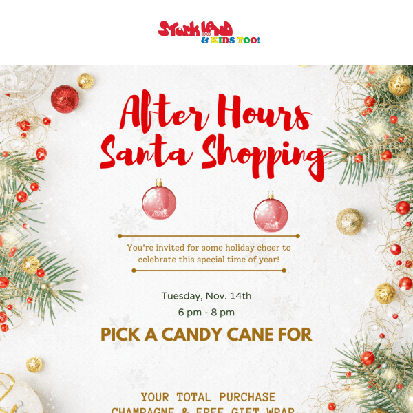 After Hours Santa Shopping Party!!!