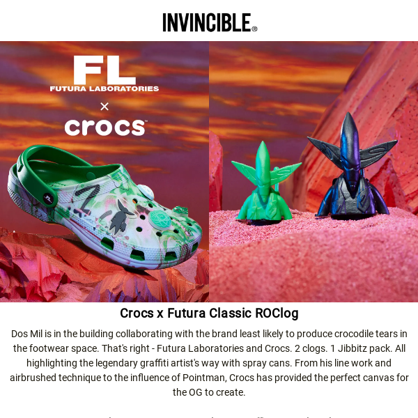 🚀 Crocs x Futura Classic ROClog Launch