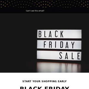 Hello~ Black Friday！