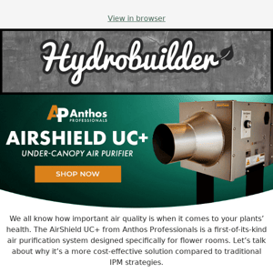 The AirShield UC+ by Anthos Professional - Never Compromise Your Air Quality ☁️