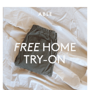 Free home try-on