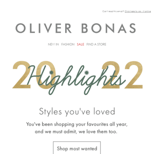 Oliver Bonas, this is what you've loved in 2022