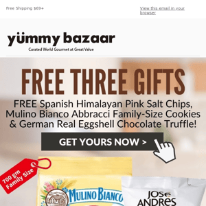 FREE: Three Gifts from Italy 🇮🇹 , Germany 🇩🇪 & Spain 🇪🇸 !
