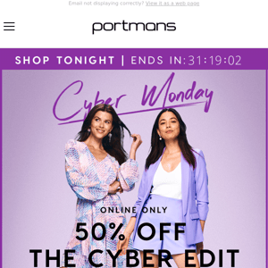 Don't Miss This! 50% Off The Cyber Edit + 30% Off All Full Price