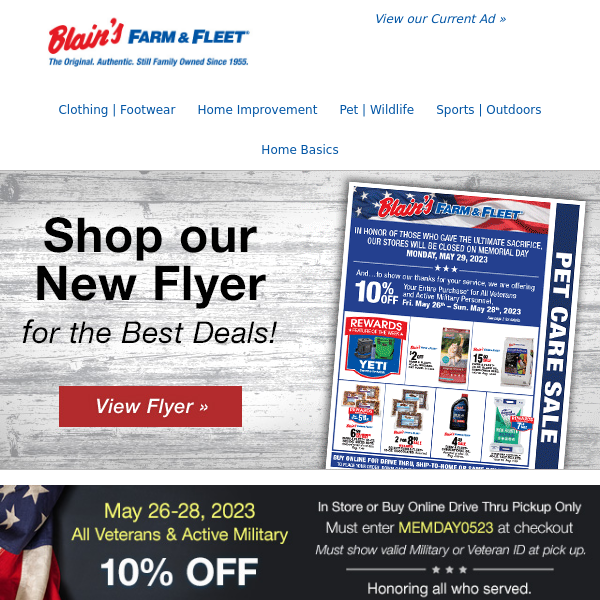 Shop our Online Flyer 🇺🇸 10% Savings Offer 🇺🇸 New Rewards Member Deals!