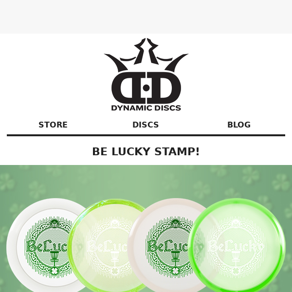 🍀 Feel Lucky with Our BeLucky Disc Golf Stamp 🍀