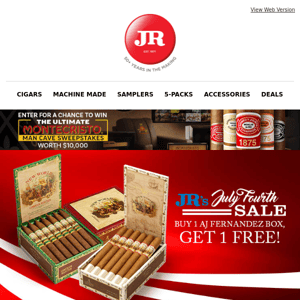 ⭕ Hello there, JR Cigars! We'd appreciate your undivided attention for this: Free box of New World Churchills